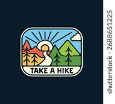 Take a Hike – Retro Forest Adventure Patch