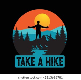 Take a hike t shirt design