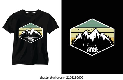 Take a hike t-shirt design