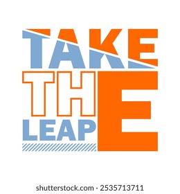 Take the Leap: Inspirational Vetor Art for Bold Action and Confidence (Dê o salto: Arte vetorial inspiradora para ação e confiança ousadas)