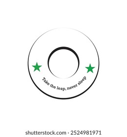Take the leap, never sleep T-shirt slogans art for any typography ,silhouette vector art illustration
