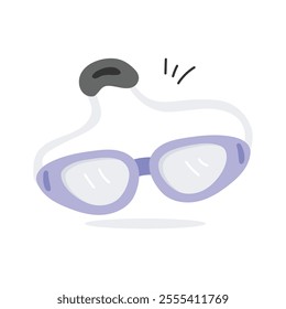 Take a look at amazing icon of swimming glasses, ready to use vector