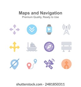 Echa un vistazo a los increíbles mapas e iconos de navegación, listos para usar