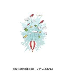 Take a look, its in a book. Book lover T shirt design, vintage, typography
