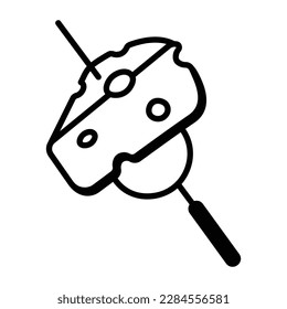 Werfen Sie einen Blick auf die eingängige Doodle von Käsestangen