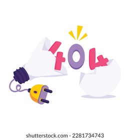 Werfen Sie einen Blick auf eine einprägsame, flache Illustration von Ideenversagen