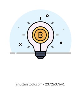 Take a look at classy vector design of bitcoin Idea in modern style