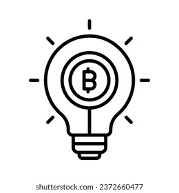 Take a look at classy vector design of bitcoin Idea in modern style