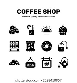 Werfen Sie einen Blick auf diese erstaunliche Coffee Shop Icons Set