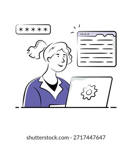 Echa un vistazo a esta increíble ilustración dibujada a mano de desarrollador web