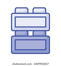 Take a look at this amazing icon of kids blocks, kids plaything vector