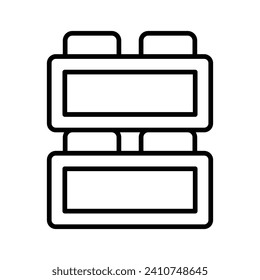 Take a look at this amazing icon of kids blocks, kids plaything vector