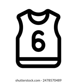 Take a look at this amazing icon of sports shirt, sportswear vector design
