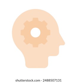 Take a look at this amazing icon of creative thinking in trendy style