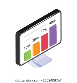 Echa un vistazo a este increíble icono de análisis de datos en estilo moderno