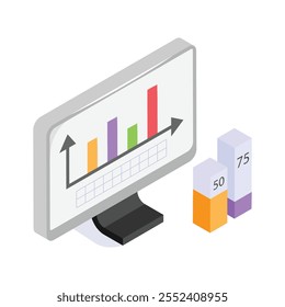 Echa un vistazo a este increíble icono de análisis de datos en estilo moderno