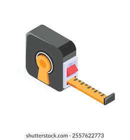 Take a look at this amazing icon of measuring tape in modern style