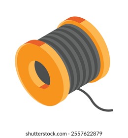 Take a look at this amazing icon of wiring spool in modern style