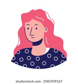 Take a look at this amazing icon of female avatar in modern style