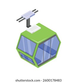 Take a look at this amazing icon of cable car in modern design style d