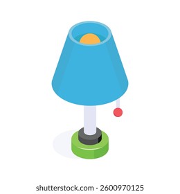 Take a look at this amazing icon of table lamp, ready to use vector