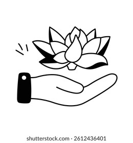 Take a look at this amazing icon of self care in modern style