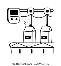 Take a look at this amazing icon of milk filling machine