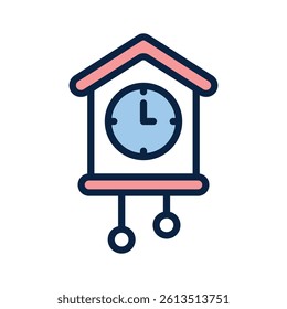 Take a look at this amazing icon of cuckoo clock in modern style