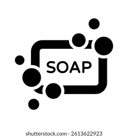 Take a look at this amazing icon of soap in modern design style