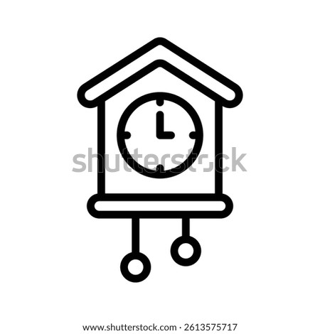 Take a look at this amazing icon of cuckoo clock in modern style