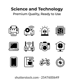 Echa un vistazo a este increíble conjunto de iconos de ciencia y tecnología