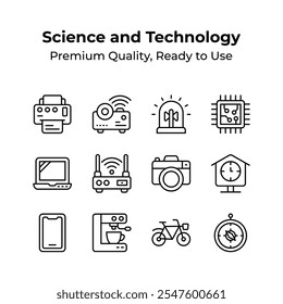 Echa un vistazo a este increíble conjunto de iconos de ciencia y tecnología