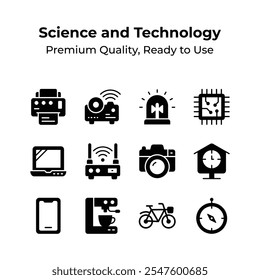 Echa un vistazo a este increíble conjunto de iconos de ciencia y tecnología