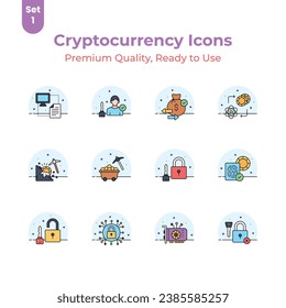 Take a look at this beautiful and amazing cryptocurrency vectors set, ready for premium download