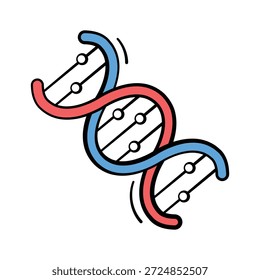 Take a look at this beautiful icon of Double helix DNA strand, genetic research and healthcare.