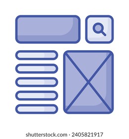 Take a look at this beautifully designed website wireframes, wireframing, layout, template icon