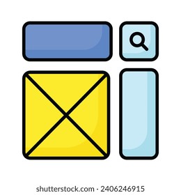 Werfen Sie einen Blick auf diese wunderschön gestalteten Web-Wireframes, Wireframing, Layout, Vorlagensymbol