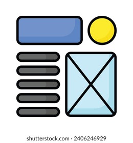 Take a look at this beautifully designed website wireframes, wireframing, layout, template icon