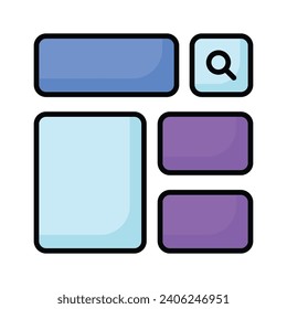 Eche un vistazo a este hermoso sitio web wireframes, wireframing, diseño, icono de plantilla