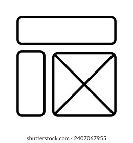 Take a look at this beautifully designed website wireframes, wireframing, layout, template icon