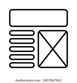 Take a look at this beautifully designed website wireframes, wireframing, layout, template icon