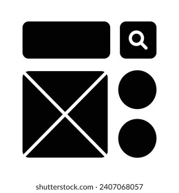 Eche un vistazo a este hermoso sitio web wireframes, wireframing, diseño, icono de plantilla