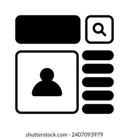 Take a look at this beautifully designed website wireframes, wireframing, layout, template icon