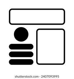 Take a look at this beautifully designed website wireframes, wireframing, layout, template icon
