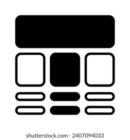 Take a look at this beautifully designed website wireframes, wireframing, layout, template icon