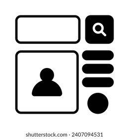 Take a look at this beautifully designed website wireframes, wireframing, layout, template icon