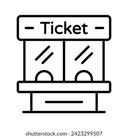 Take a look at this beautifully designed icon of ticket house