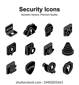Take a look at this beautifully designed security icons set in modern style