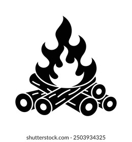 Take a look at this creatively crafted icon of bonfire in modern style