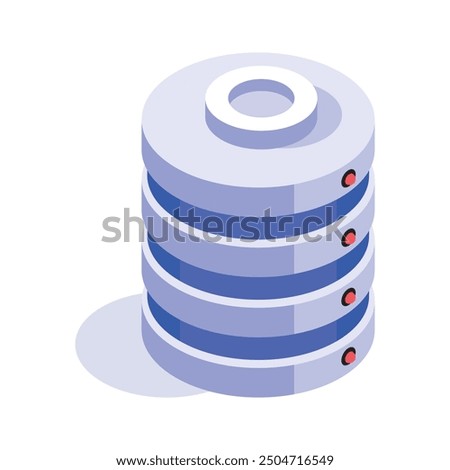 Take a look at this creatively crafted data server isometric icon